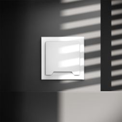 Розетка 1-м СП S70 16А с заземл. защ. шторки + крышка механизм бел. матов. Voltum VLS040302