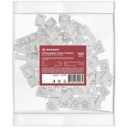 Площадка под стяжку для прямого монтажа 22х16мм бел. (уп.100шт) Rexant 07-2110