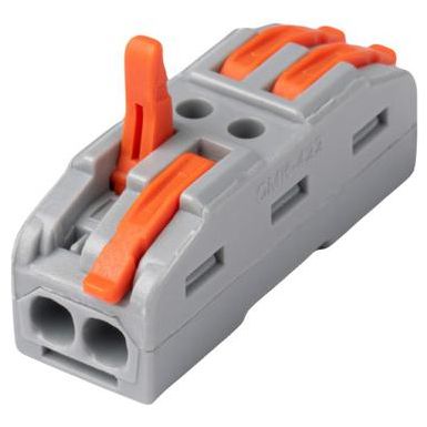 Клемма монтажная СМК PTC-2P 4222 BL/4 450В 32А 0.08-2.5(4.0)кв.мм JazzWay 5073685