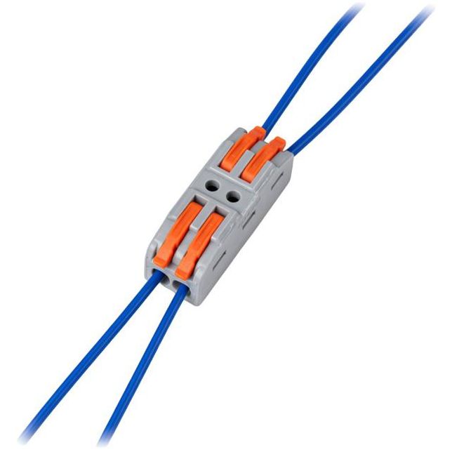 Клемма монтажная СМК PTC-2P 4222 BL/4 450В 32А 0.08-2.5(4.0)кв.мм JazzWay 5073685