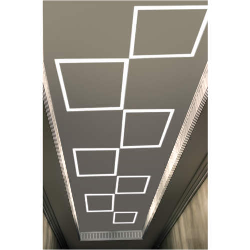 Светильник-рамка светодиодный LBS-2301 45Вт 4500К 5000лм блок питания в компл. бел. Camelion 13985