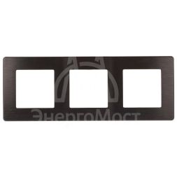 Рамка 3-м 12-5103-05 сатин антрацит Эра Б0052523