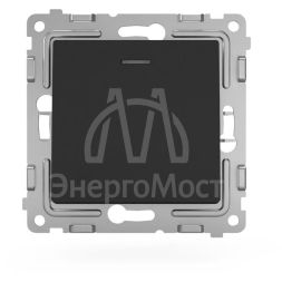 Выключатель 1-кл. СП Pixel 10А IP20 с индикатором механизм карбон TOKOV ELECTRIC TKE-PX-V1I-C14