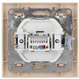 Розетка компьютерная 1-м СП Минск RJ45 беж. EKF ERK01-035-20