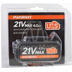 Батарея аккумуляторная PB BR 21В (Max) Li-ion UES 4.0А.ч Pro PATRIOT 180301121