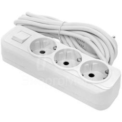 Удлинитель 3х3м с заземл. 16А IP20 Эксперт 3.0кВт с выкл. ПВС 3х1 PROxima EKF UBA16-310-3-03i