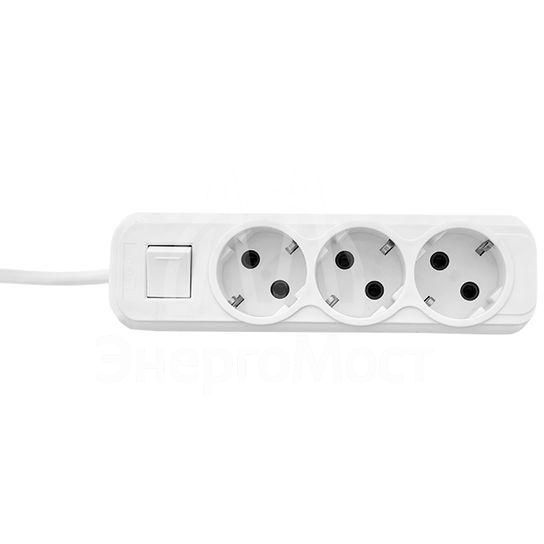 Удлинитель 3х3м с заземл. 16А IP20 Эксперт 3.0кВт с выкл. ПВС 3х1 PROxima EKF UBA16-310-3-03i