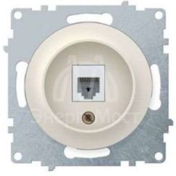 Механизм розетки комп. 1-м СП Florence 1xRJ45 кат.5e беж. 1E20701301 OneKeyElectro 2172793