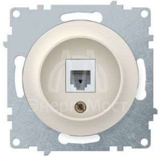 Механизм розетки комп. 1-м СП Florence 1xRJ45 кат.5e беж. 1E20701301 OneKeyElectro 2172793