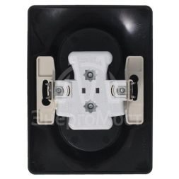 Розетка 2-м СП Glossa 16А IP20 без заземл. в сборе антрацит SchE GSL000720