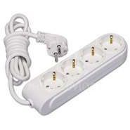 Удлинитель 4х2м с заземл. 16А защ. шторки Makel N4210033