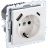 Розетка BRITE РЮш11-1-БрБ 16А с USB A+C 18Вт с заземл. защ. шторки бел. IEK BR-R14-16-U22-018-K01