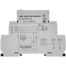 Реле фаз ORF-08D 3ф 2 конт. 220-460В AC ONI ORF-08D-220-460VAC