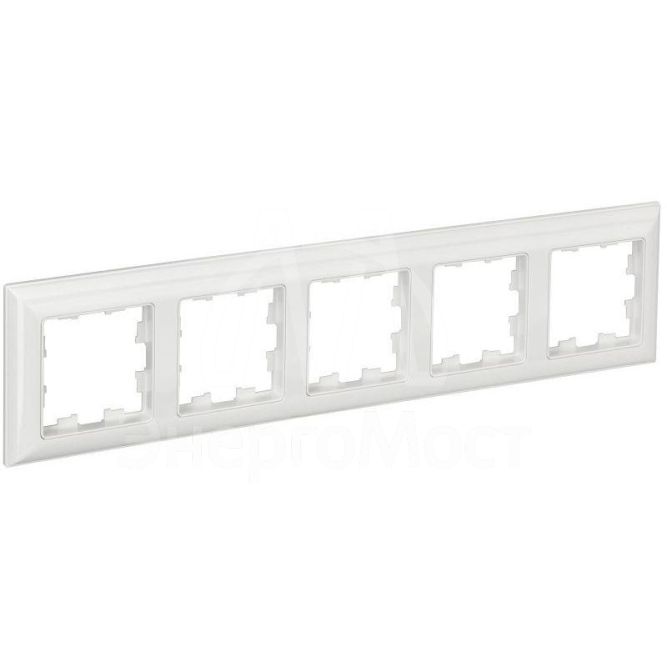 Рамка 5-м BRITE РУ-5-Бр бел./бел. IEK BR-M52-12-K01