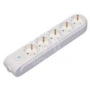 Колодка удлинителя 5-м с заземл. защ. шторки с выкл. Makel N5310000