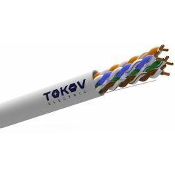 Кабель витая пара F/UTP 4х2х23AWG(0.57мм) кат.6 PVC indoor 305м (м) PRO TOKOV ELECTRIC TKP-C06-F42-6-RU-PVC