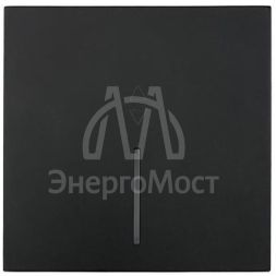 Выключатель проходной 1-кл. с индик. СП ZIMA IP20 10А безвинт. зажим черн. бархат LEZARD 704-4288-114QC