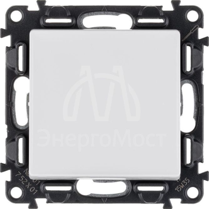 Механизм выключателя 1-кл. СП Valena Life 10А IP20 250В 10AX с лиц. панелью безвинт. зажимы бел. Leg 752401