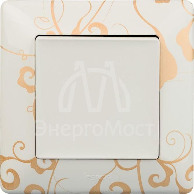 Механизм выключателя 1-кл. СП Valena Life 10А IP20 250В 10AX с лиц. панелью безвинт. зажимы бел. Leg 752401