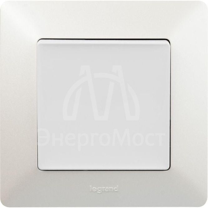 Механизм выключателя 1-кл. СП Valena Life 10А IP20 250В 10AX с лиц. панелью безвинт. зажимы бел. Leg 752401