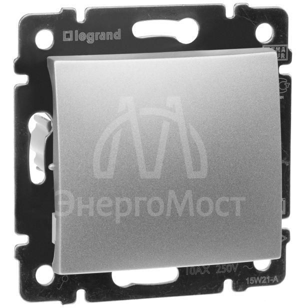 Механизм выключателя 1-кл. СП Valena 10А IP31 250В алюм. Leg 770101