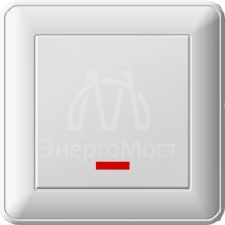 Выключатель 1-кл. СП W59 16А IP20 с подсветкой в сборе сл. кость SchE VS116-153-28