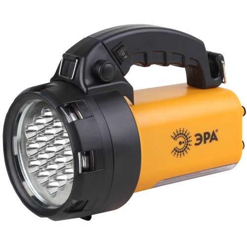 Фонарь-прожектор PA-601 АЛЬФА 19LED+24LED аккум. литий 3А.ч ЗУ 220В+12В (инд. упак.) ЭРА Б0031036
