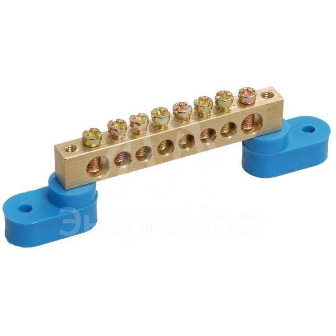 Шина нулевая ШНИ-6х9-8 У2-С на 2х угл. изол. IEK YNN10-69-8C2-K07