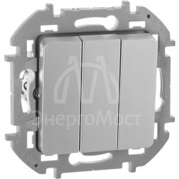 Выключатель 3-кл. Inspiria 10АХ 250В винтов. зажимы алюм. Leg 673542