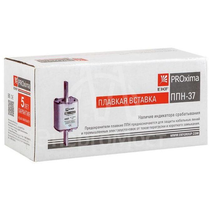 Вставка плавкая ППН-37 400/160А габарит 2 PROxima EKF fus-37/400/160