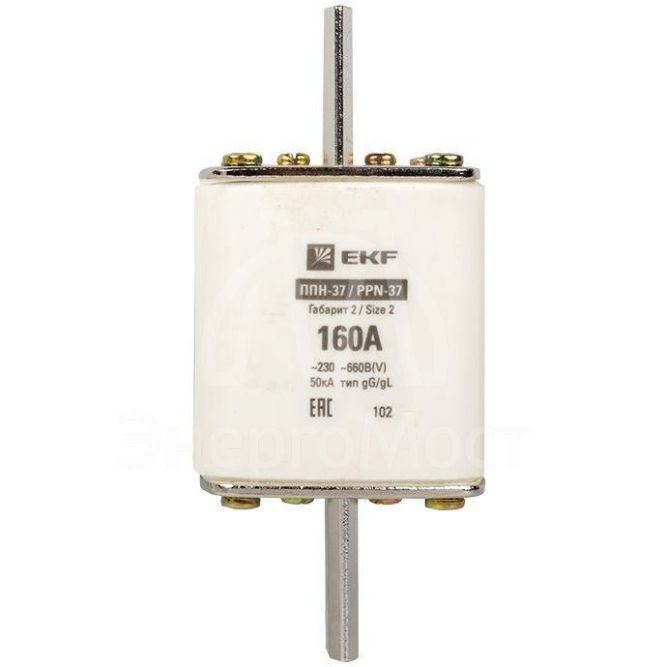 Вставка плавкая ППН-37 400/160А габарит 2 PROxima EKF fus-37/400/160
