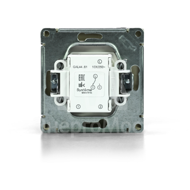 Переключатель 1-кл. ArtGallery IP44 10AX механизм алюм. SE GAL440361