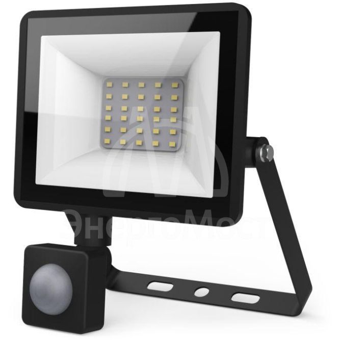 Прожектор светодиодный Elementary 30Вт 2100лм IP65 6500К с датчиком движения Gauss 628511330