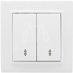 Переключатель проходной 2-кл. СП Минск 10А IP20 бел. Basic EKF ERV10-027-10