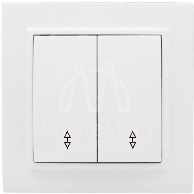 Переключатель проходной 2-кл. СП Минск 10А IP20 бел. Basic EKF ERV10-027-10