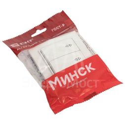 Переключатель проходной 2-кл. СП Минск 10А IP20 бел. Basic EKF ERV10-027-10