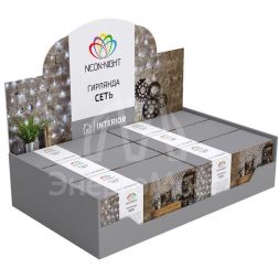 Гирлянда &amp;quot;Сеть&amp;quot; 1.8х1.5м 180LED син. провод прозр. Neon-Night 215-133