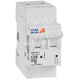 Выключатель автоматический модульный OptiDin BM63-2C10-4.5-УХЛ3 КЭАЗ 326802