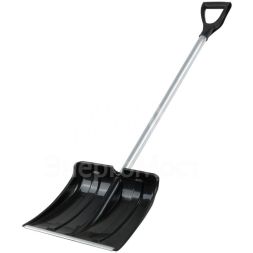 Лопата для уборки снега &amp;quot;SnowКРИСТАЛЛ&amp;quot; 365х380х1330мм алюм. черенок; пластик. 68102