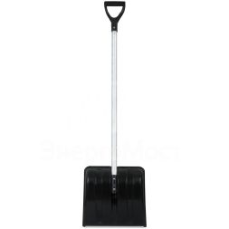 Лопата для уборки снега &amp;quot;SnowКРИСТАЛЛ&amp;quot; 365х380х1330мм алюм. черенок; пластик. 68102