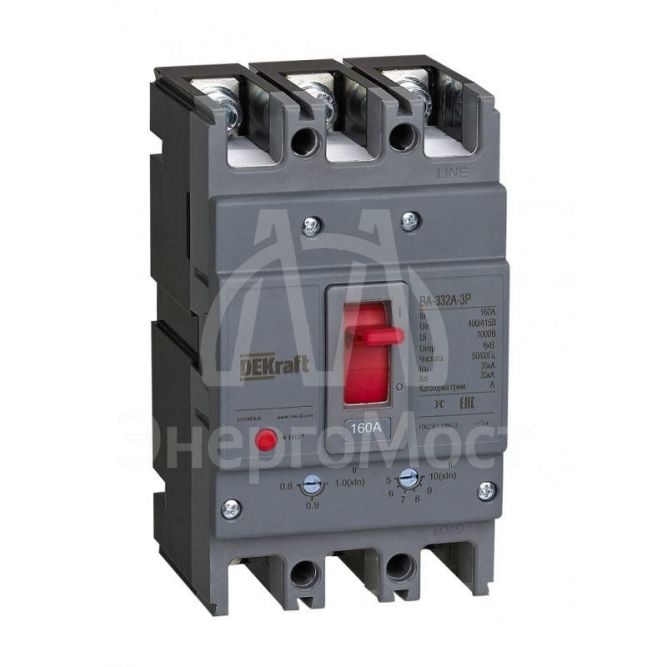 Выключатель автоматический 3п 80А 35кА ВА-332А DEKraft 28105DEK