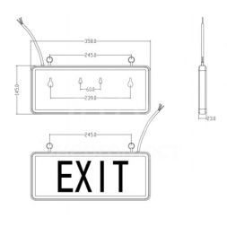 Светильник светодиодный SSA-101-1-20 3ч 3Вт ВЫХОД-EXIT универс. аварийный ЭРА Б0044388