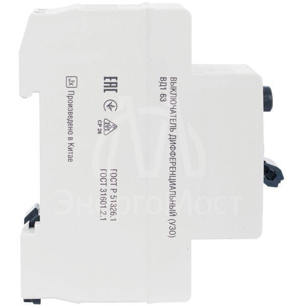 Выключатель дифференциального тока (УЗО) 2п 40А 30мА тип AC ВД1-63 GENERICA IEK MDV15-2-040-030