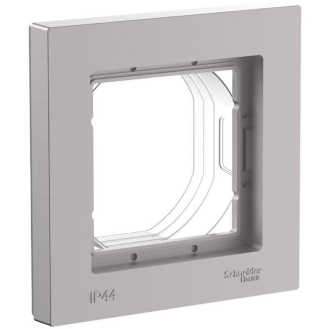 Рамка 1-м AtlasDesign Aqua IP44 алюм. SE ATN440301