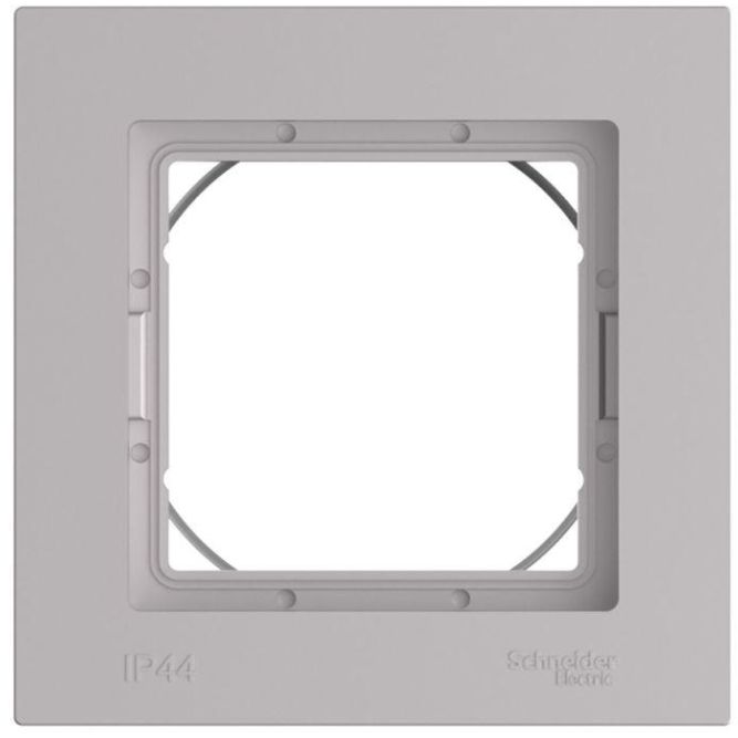 Рамка 1-м AtlasDesign Aqua IP44 алюм. SE ATN440301