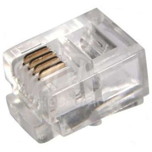 Джек телеф. 6P-4C (уп.100шт) Rexant 05-1012