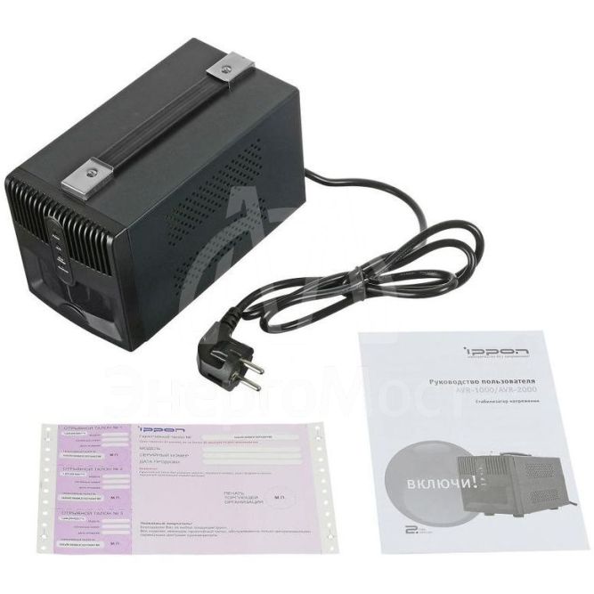 Стабилизатор напряжения AVR-2000 1200Вт 2000В.А IPPON 551689