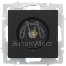 Розетка телевизионная оконечная TV 1-м СП Vesna механизм черн. бархат LEZARD 742-4288-130
