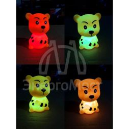 Фигура светодиодная &amp;quot;Тигр&amp;quot;-символ 2022 года 8x7см светодиод RGB переливается разными оттенками батарейки AG13х3 (включены в комплект) Космос KOCNL-EL106(2022)