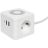 Удлинитель &amp;quot;Куб&amp;quot; 2 гнезда 2USB 2.4А+Type C + Ночник 1.3 метра 1кв.мм EKF UBA-CUB-2-TC